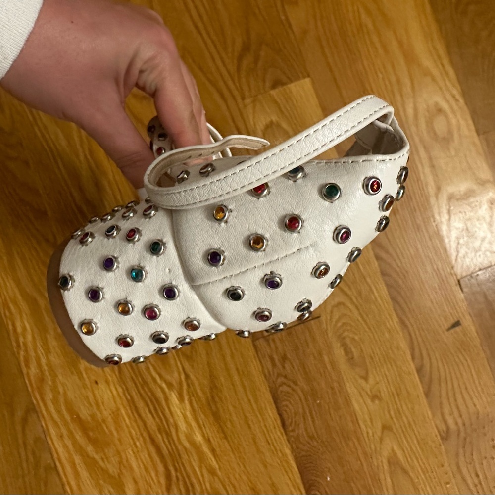RAYE Rainbow Colorful Rhinestone Sandals - Picture 5 of 7